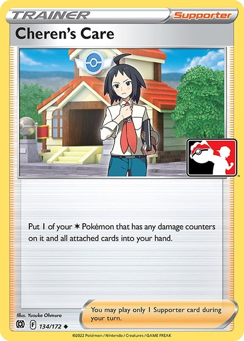 Image for Cheren's Care (134/172) [Prize Pack Series Cards] - Pokemon