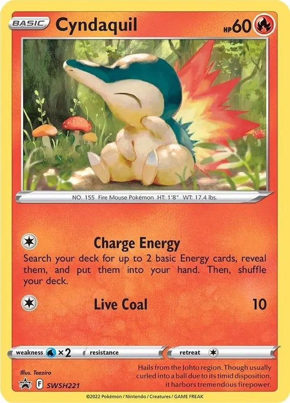 Image for Cyndaquil - SWSH221 (Cosmos Holo) (SWSH221) [SWSH: Sword & Shield Promo Cards] - Pokemon