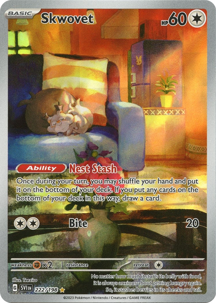 Image for Skwovet (222/198) [SV01: Scarlet & Violet Base Set] - Pokemon