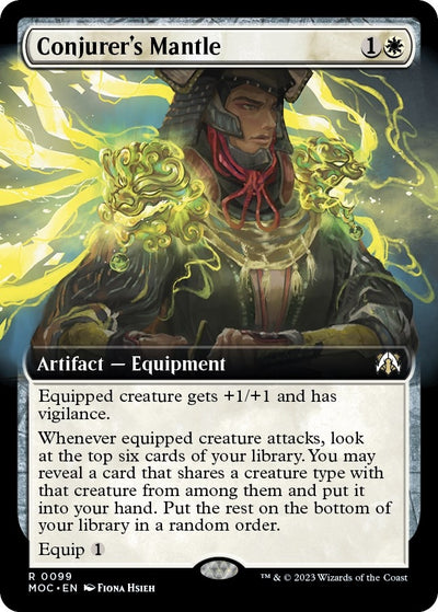 Conjurer's Mantle (Extended Art) (99) (Commander: March of the Machine)
