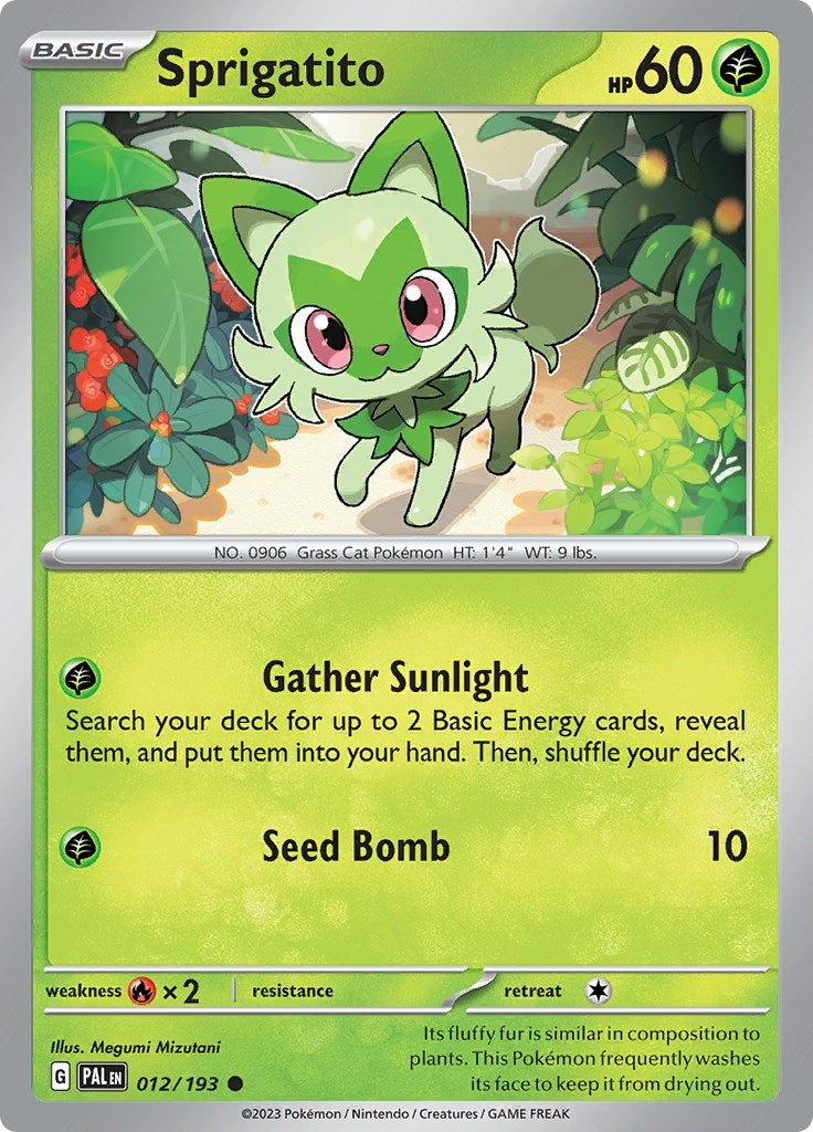 Image for Sprigatito (012/193) [SV02: Paldea Evolved] - Pokemon
