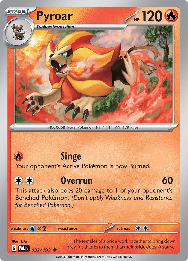 Image for Pyroar (032/193) [SV02: Paldea Evolved] - Pokemon