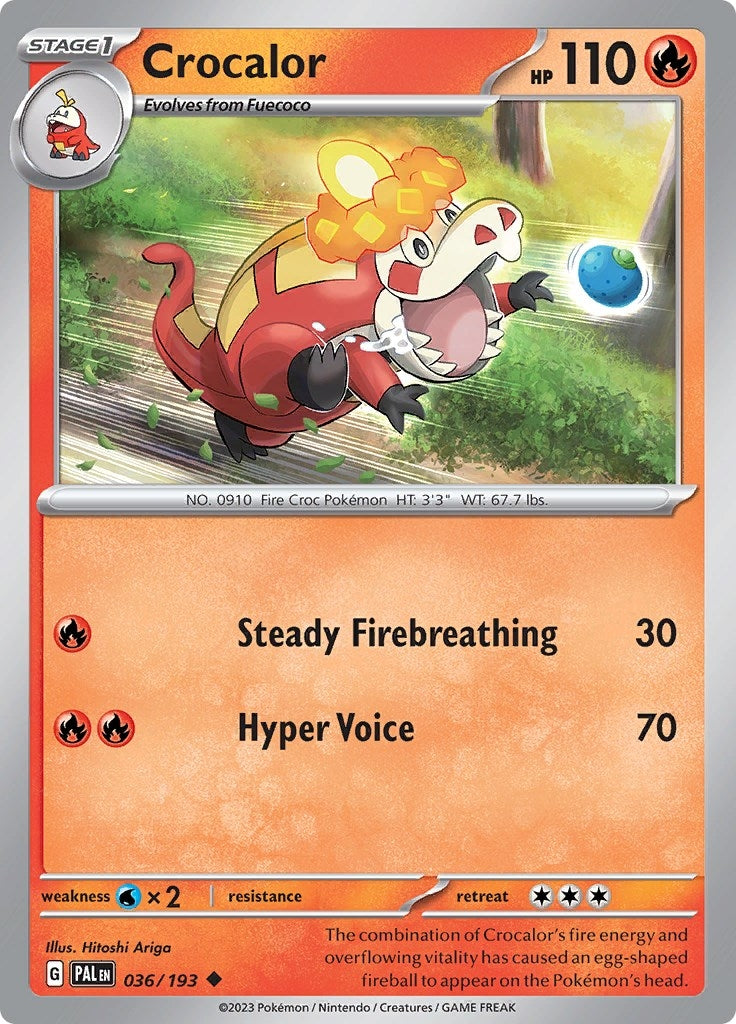 Image for Crocalor (036/193) [SV02: Paldea Evolved] - Pokemon