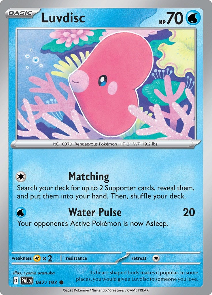 Image for Luvdisc (047/193) [SV02: Paldea Evolved] - Pokemon