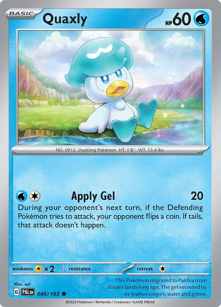 Image for Quaxly (049/193) [SV02: Paldea Evolved] - Pokemon