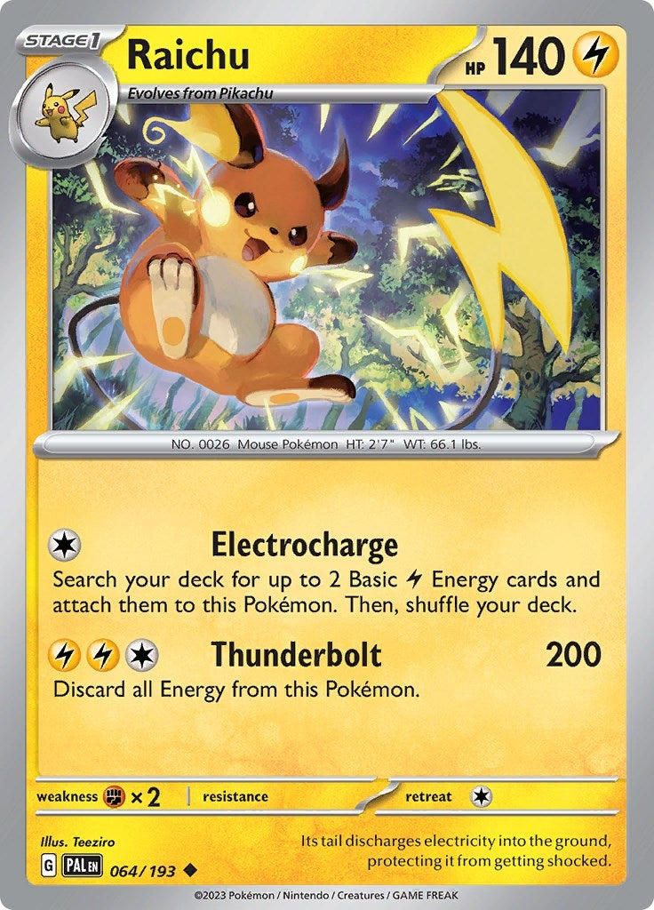 Image for Raichu (064/193) [SV02: Paldea Evolved] - Pokemon