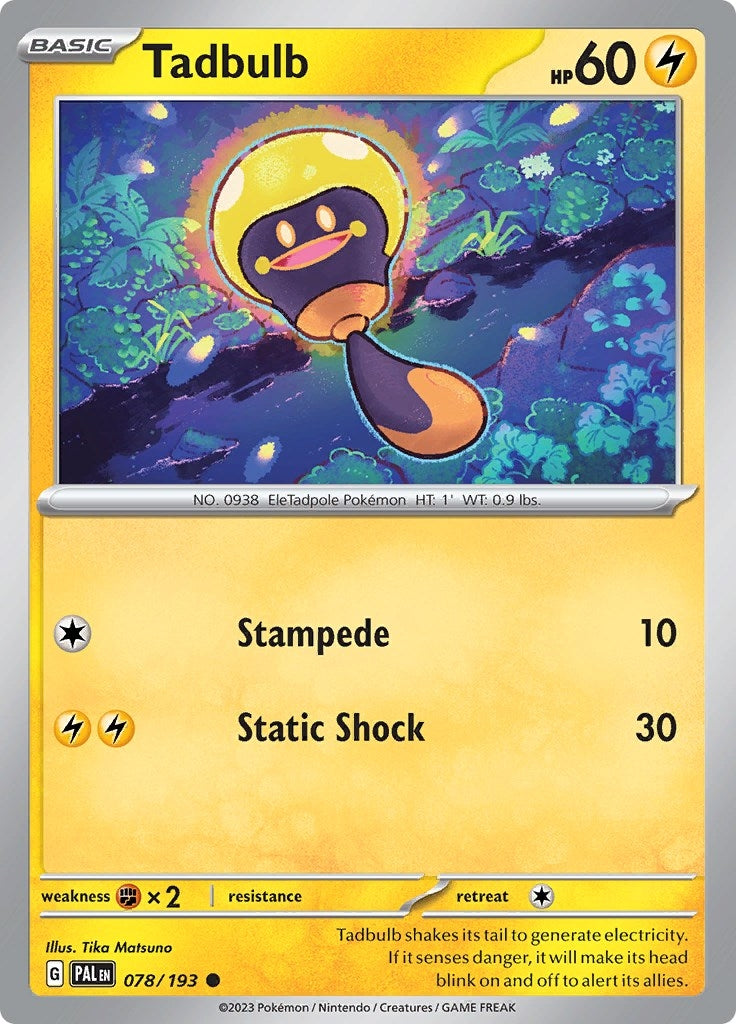 Image for Tadbulb (078/193) [SV02: Paldea Evolved] - Pokemon