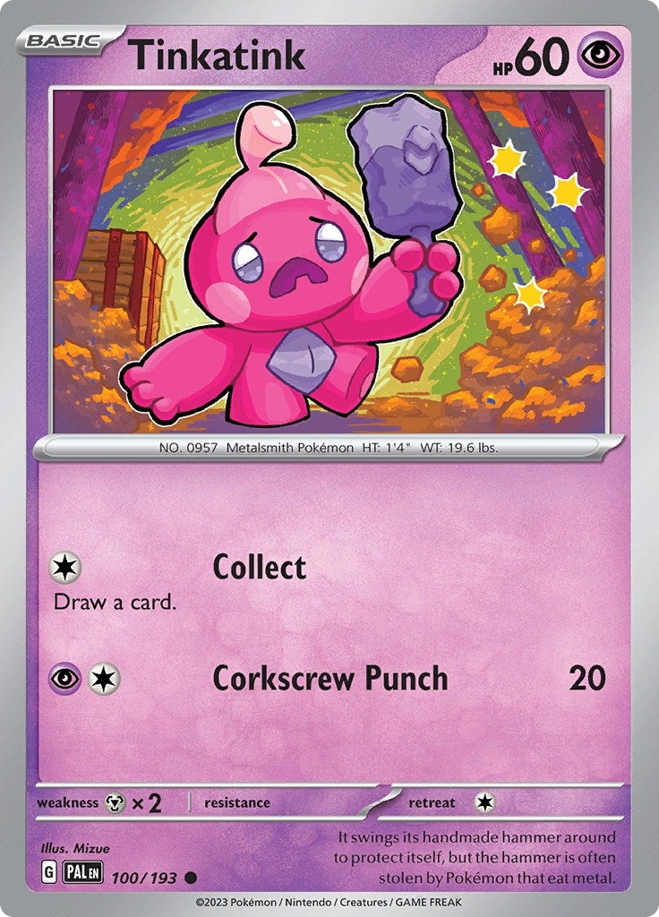Image for Tinkatink (100/193) [SV02: Paldea Evolved] - Pokemon