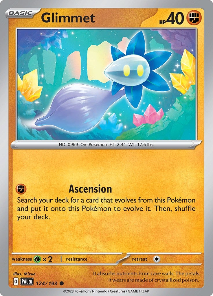 Image for Glimmet (124/193) [SV02: Paldea Evolved] - Pokemon