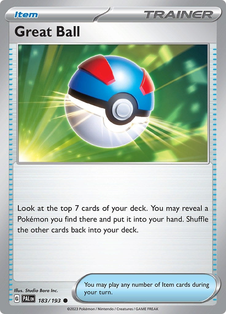 Image for Great Ball (183/193) [SV02: Paldea Evolved] - Pokemon