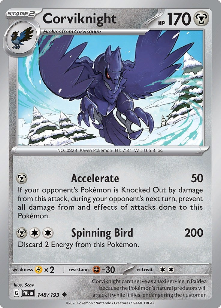 Image for Corviknight (148/193) [SV02: Paldea Evolved] - Pokemon