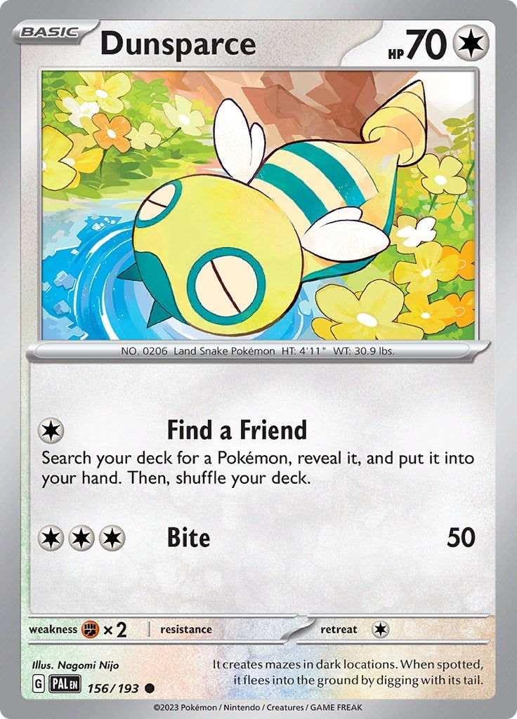 Image for Dunsparce (156/193) [SV02: Paldea Evolved] - Pokemon