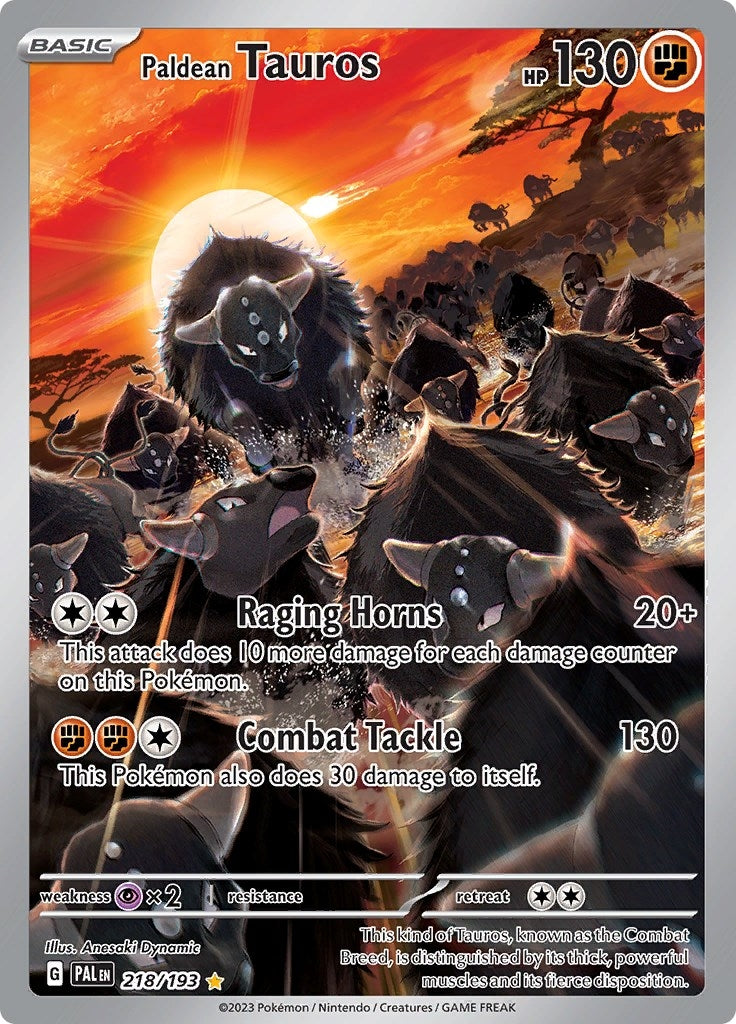Image for Paldean Tauros (218/193) [SV02: Paldea Evolved] - Pokemon