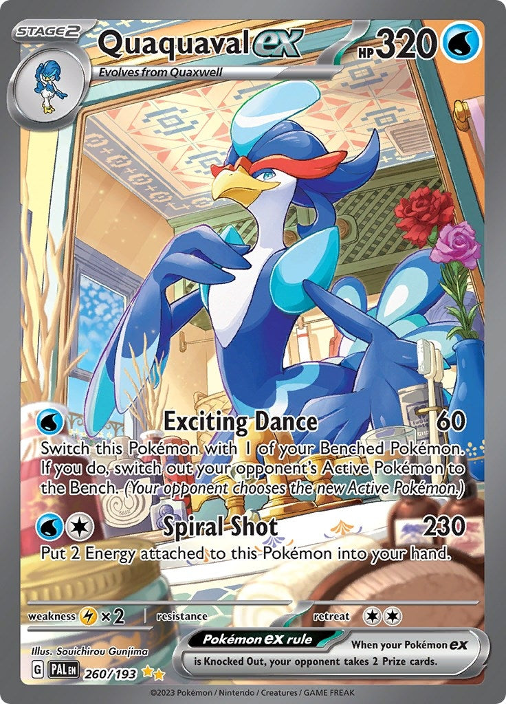 Image for Quaquaval ex (260/193) [SV02: Paldea Evolved] - Pokemon
