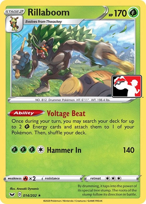 Image for Rillaboom (014/072) [Prize Pack Series Cards] - Pokemon