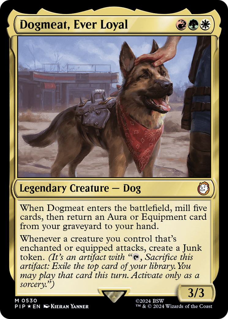Dogmeat, Ever Loyal (Surge Foil) (530) (Universes Beyond: Fallout)