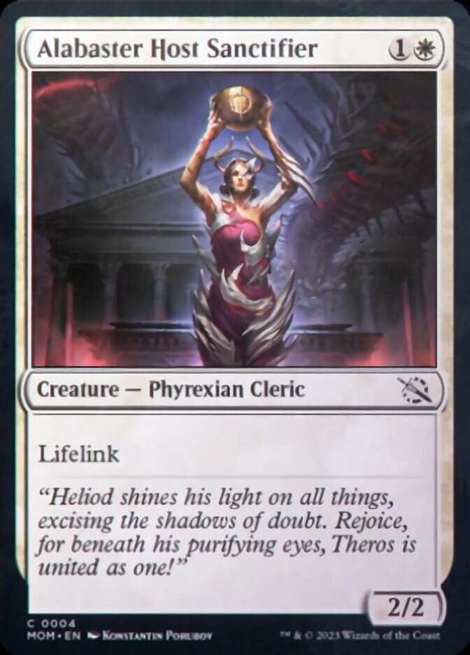 Alabaster Host Sanctifier (4) (March of the Machine)