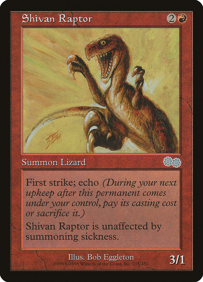 Shivan Raptor (215) (Urza's Saga)