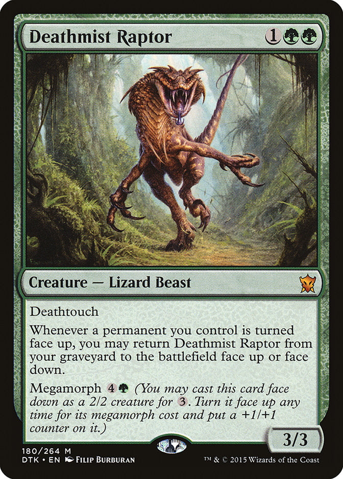 Deathmist Raptor (180) [Dragons of Tarkir]