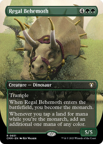 Regal Behemoth (Borderless) (651) (Commander Masters)