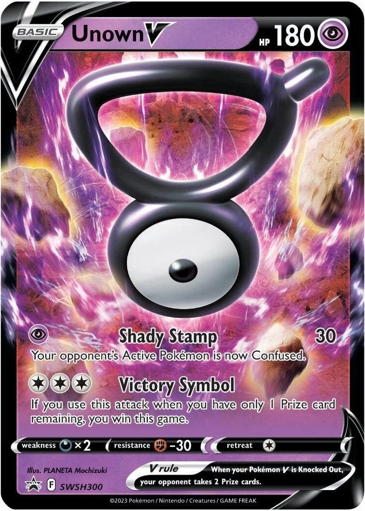 Image for Unown V - SWSH300 (SWSH300) [SWSH: Sword & Shield Promo Cards] - Pokemon