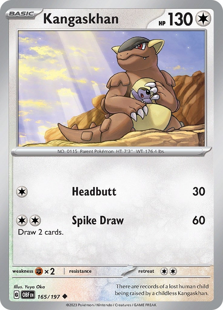 Image for Kangaskhan (165/197) [SV03: Obsidian Flames] - Pokemon
