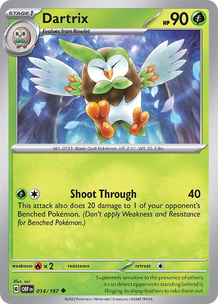 Image for Dartrix (014/197) [SV03: Obsidian Flames] - Pokemon