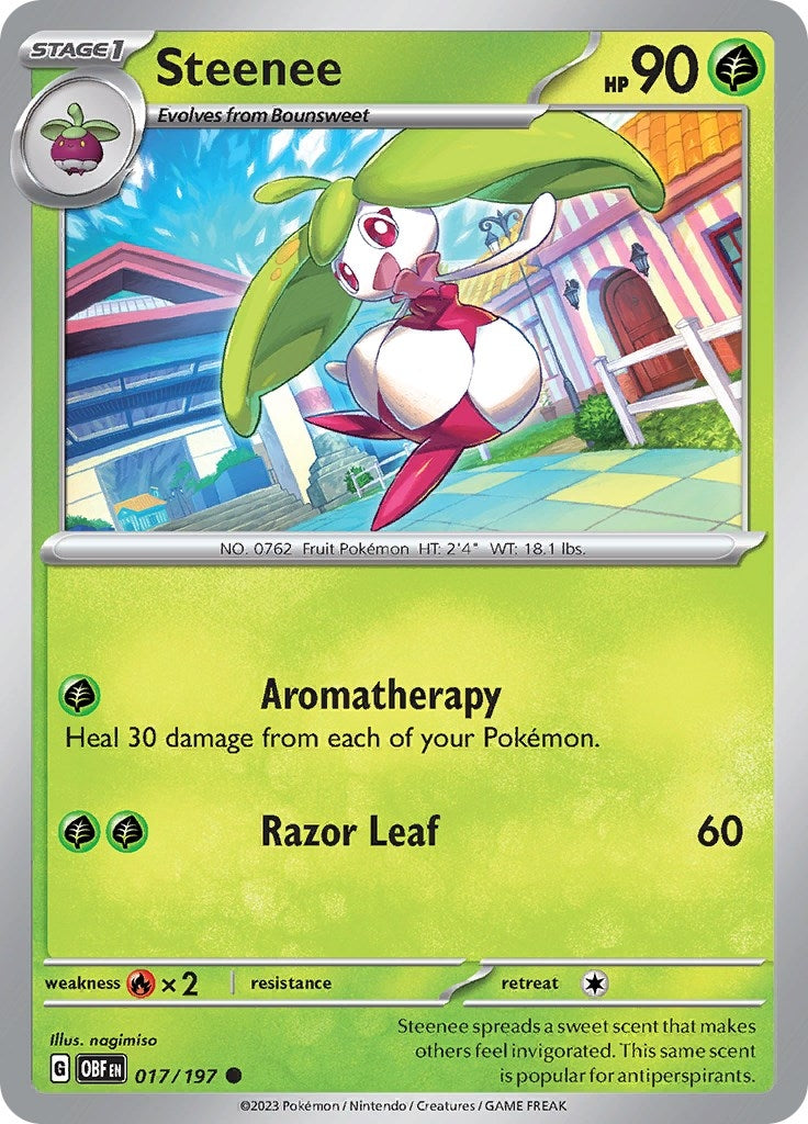 Image for Steenee (017/197) [SV03: Obsidian Flames] - Pokemon