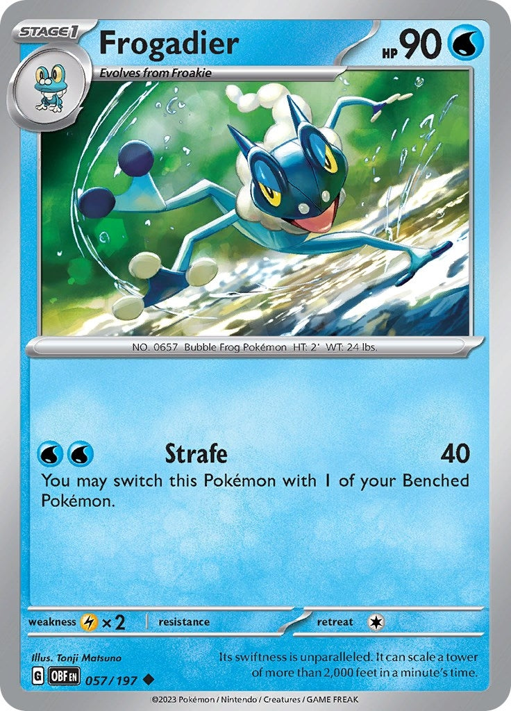 Image for Frogadier (057/197) [SV03: Obsidian Flames] - Pokemon