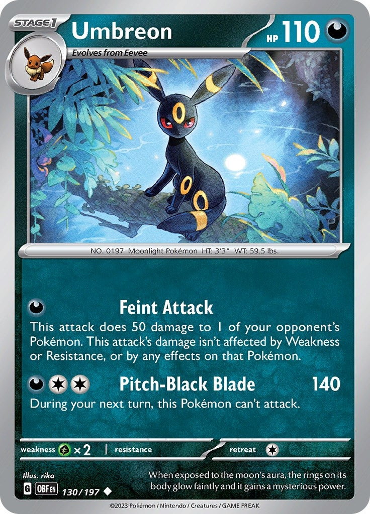 Image for Umbreon (130/197) [SV03: Obsidian Flames] - Pokemon