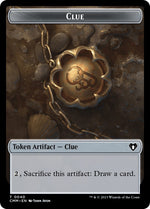 Clue // Zombie (0019) Double-Sided Token (40 // 19) [Commander Masters]