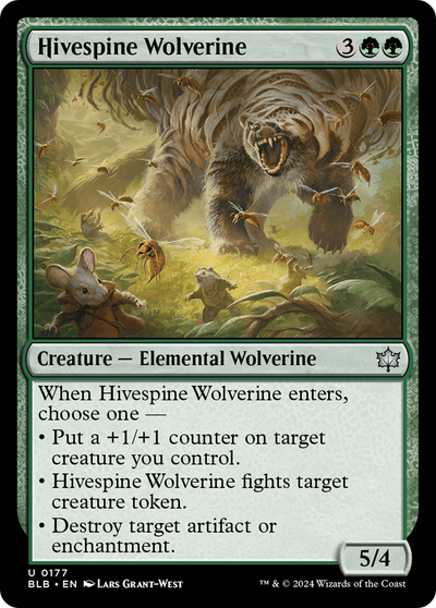 Hivespine Wolverine (177) (Bloomburrow)