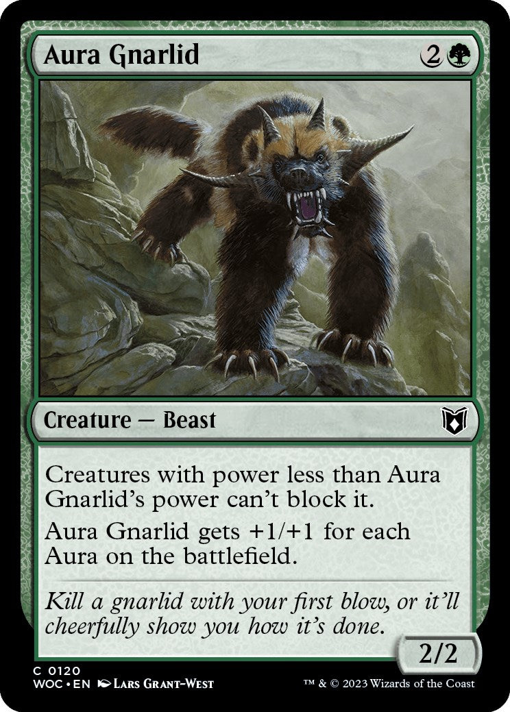 Aura Gnarlid (120) [Wilds of Eldraine]