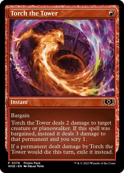 Torch the Tower (Promo Pack) [Wilds of Eldraine Promos]