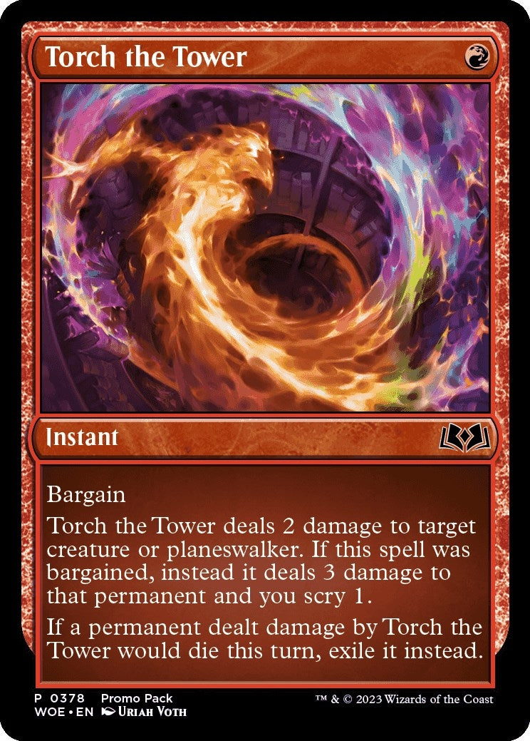 Torch the Tower (Promo Pack) [Wilds of Eldraine Promos]
