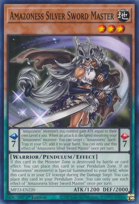 Amazoness Silver Sword Master (MP23-EN220) (25th Anniversary Tin: Dueling Heroes Mega Pack)