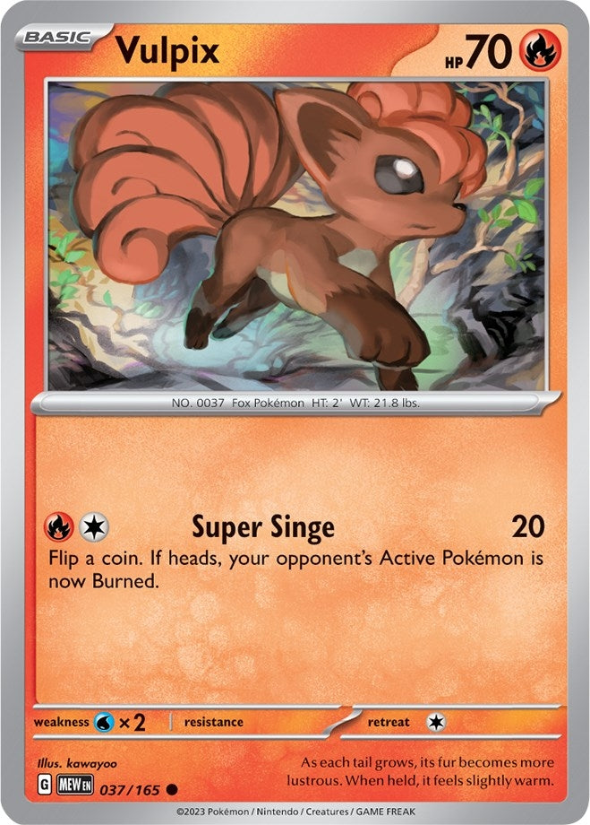 Image for Vulpix (037/165) [SV: Scarlet & Violet 151] - Pokemon