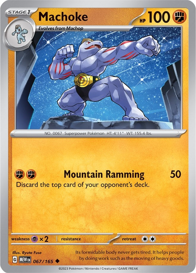 Image for Machoke (067/165) [SV: Scarlet & Violet 151] - Pokemon