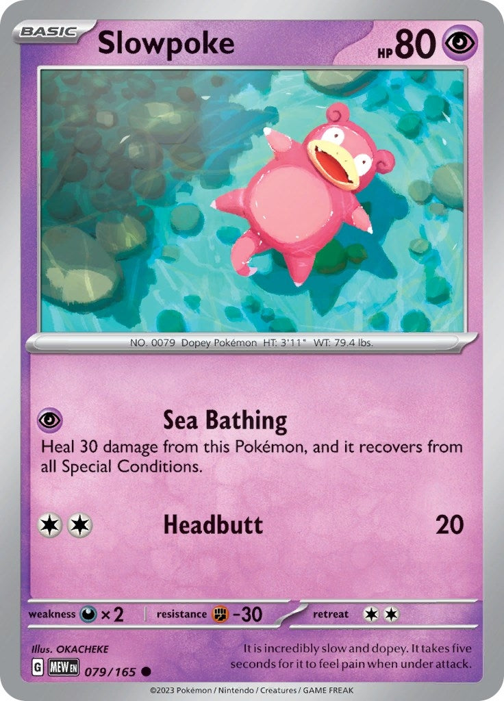 Image for Slowpoke (079/165) [SV: Scarlet & Violet 151] - Pokemon