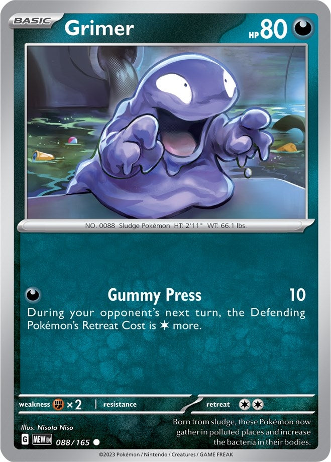 Image for Grimer (088/165) [SV: Scarlet & Violet 151] - Pokemon