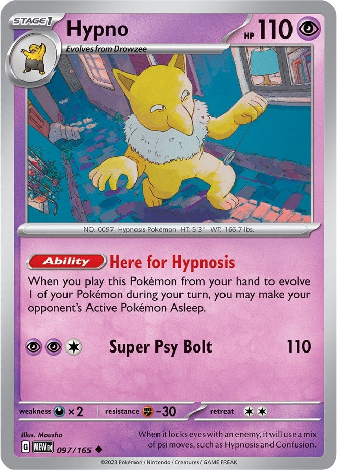 Image for Hypno (097/165) [SV: Scarlet & Violet 151] - Pokemon