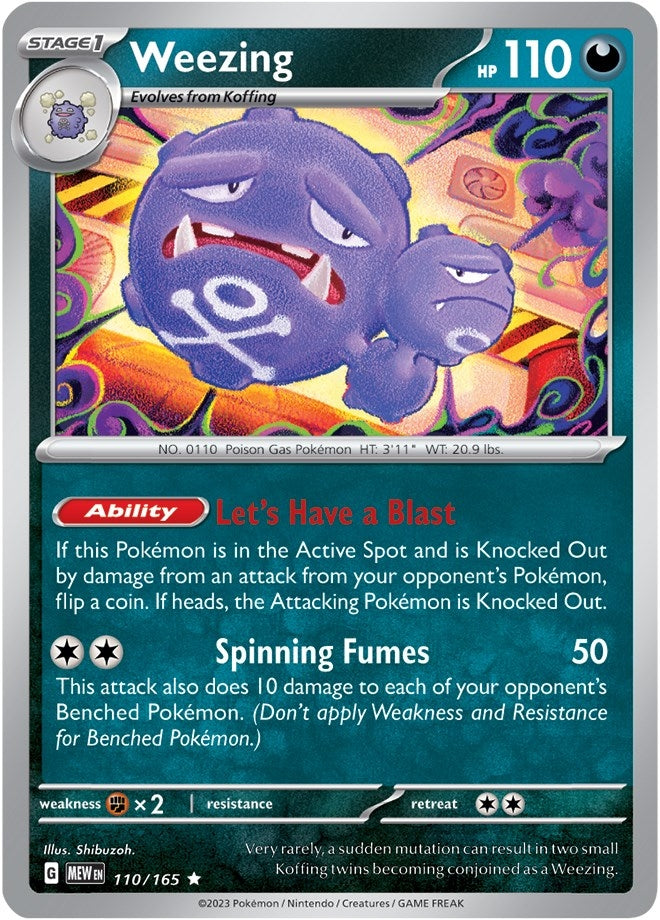 Image for Weezing (110/165) [SV: Scarlet & Violet 151] - Pokemon
