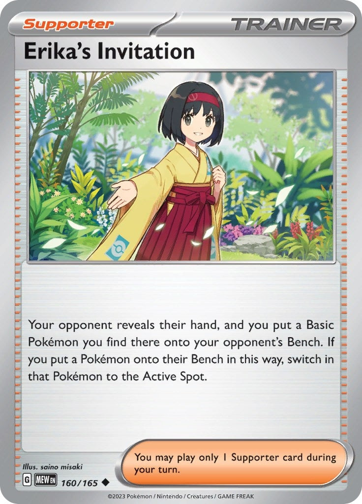 Image for Erika's Invitation (160/165) [SV: Scarlet & Violet 151] - Pokemon