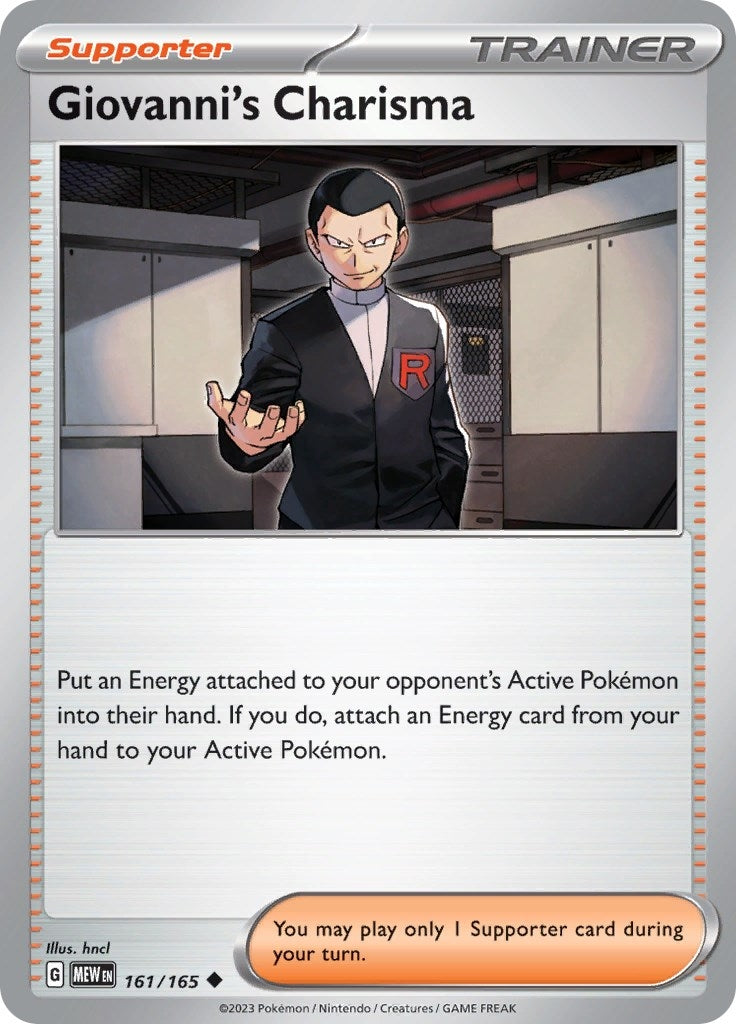 Image for Giovanni's Charisma (161/165) [SV: Scarlet & Violet 151] - Pokemon