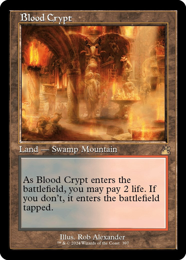 Blood Crypt (Retro Frame) (397) [Ravnica Remastered]