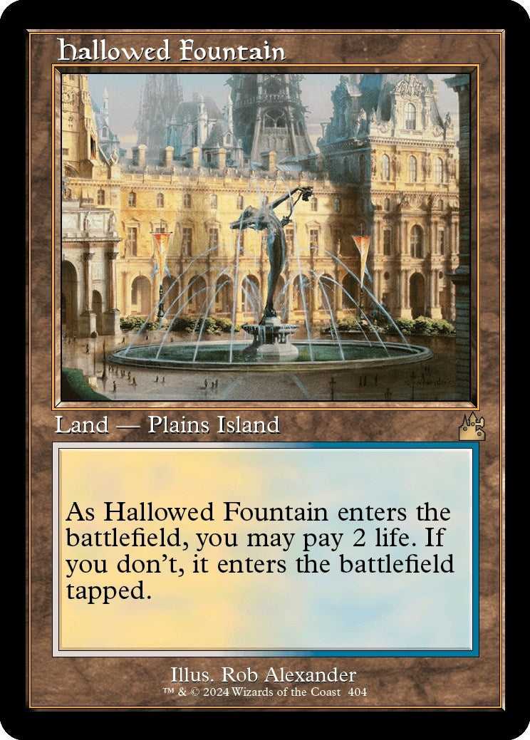 Hallowed Fountain (Retro Frame) (404) (Ravnica Remastered)