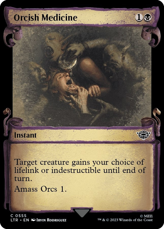 Orcish Medicine (Showcase Scrolls) (555) (Universes Beyond: The Lord of the Rings: Tales of Middle-earth)