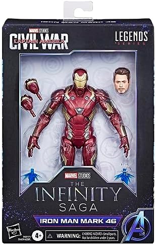 Marvel Legends Iron Man Mark 46 & Captain America Civil War 6" Figures