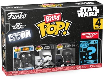 Funko Bitty POP! Star Wars 4-Pack - Darth Vader, TIE Fighter Pilot, Stormtrooper and A Surprise Mystery Mini Figure