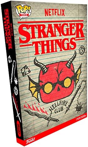 Stranger Things Hellfire Club Short Sleeve Adult Boxed Pop! T-Shirt